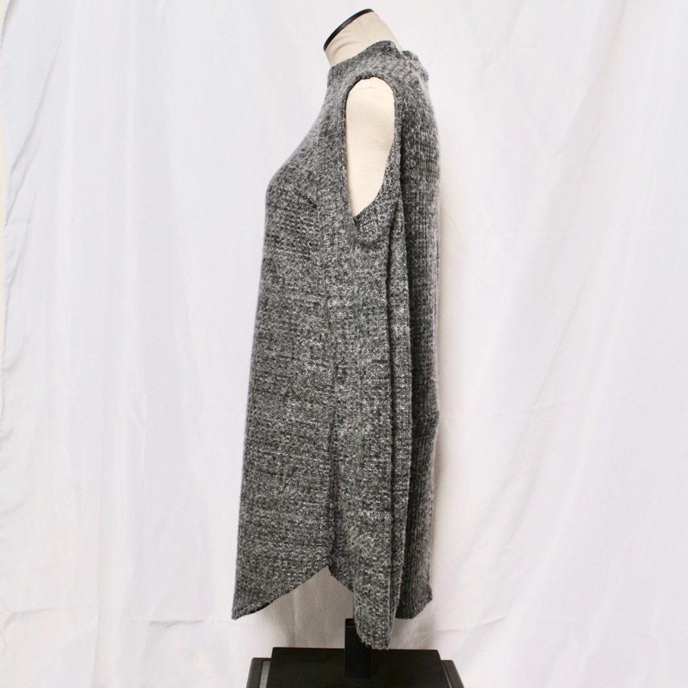 Grey Open Shoulder Sweater